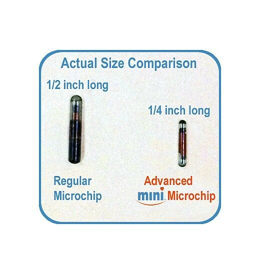 Pro-ID Microchip Pet Microchip MINI CHIP 134KHZ, ISO 25 Pack