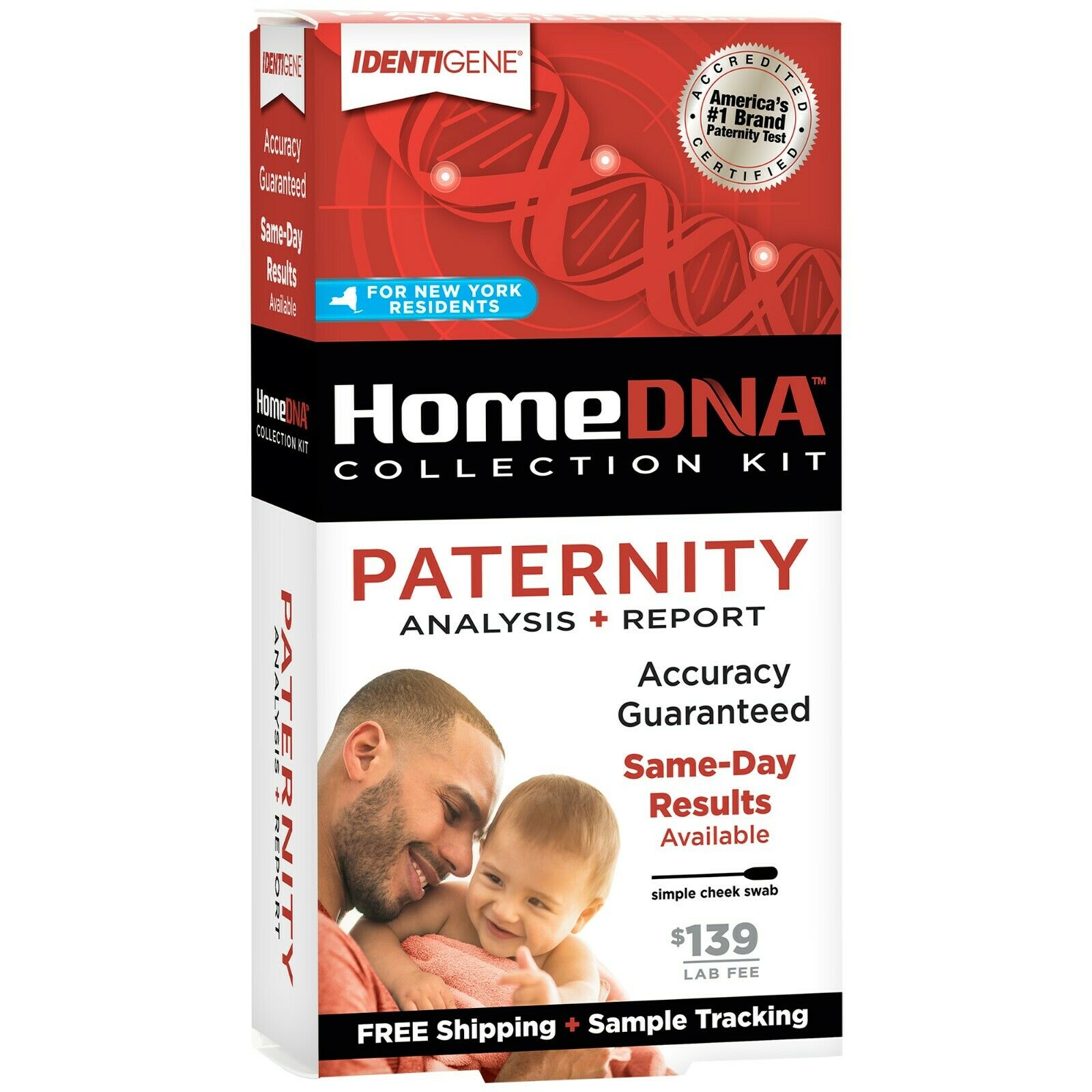Home DNA Test Kit For New York Residents 99.99% Accurate + Fast Results