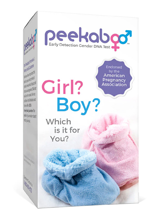 Peekaboo Early Detection Gender Dna Test Girl? Boy?, New & Sealed Exp 11/30/22