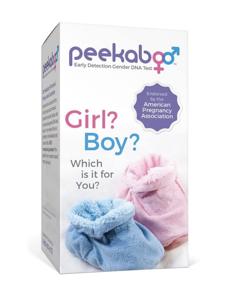 Peekaboo Early Detection Gender DNA Test Girl? Boy? New & Sealed Exp 11/30/22